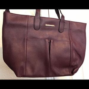Large Maroon Shoulder Bag